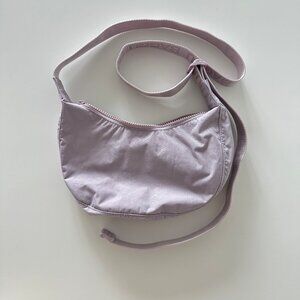 NWT BAGGU Small Crescent Dusty Pink